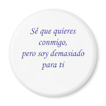 Se Que Quieres Conmigo magnets
