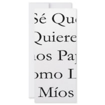 Se Que Quieres Unos Papas Como Los Mios Rack Card Template