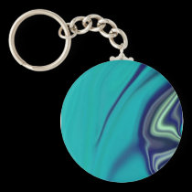 Sea and Shell Keychain