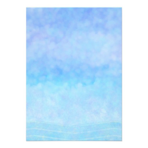 sea and sky II wedding invitation