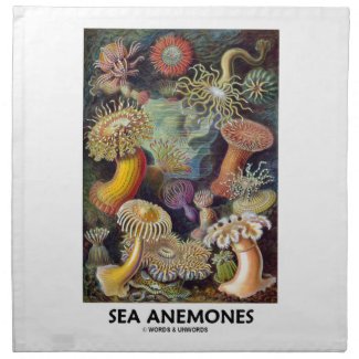 Sea Anemones Printed Napkin