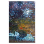 Sea at Night. Abstract Painting. Stationery Design