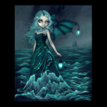 Sea Beacon gothic sea fairy Art Print