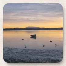 Sea Birds and Boat Beverage Coasters