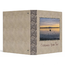 Sea Birds and Boat Vinyl Binders