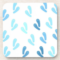 Sea Blue Flip Flops cork coasters
