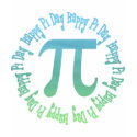 Sea Blue Gradient Pi Day Gifts and Tees shirt