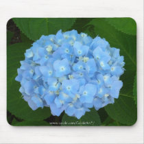 "Sea Blue Hydrangea" mousepads by CaroleArt "Sea Blue Hydrangea" mousepads