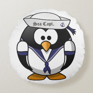 Sea Capt. Penguin Pillow