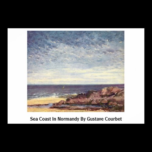 Sea Coast In Normandy By Gustave Courbet Posters