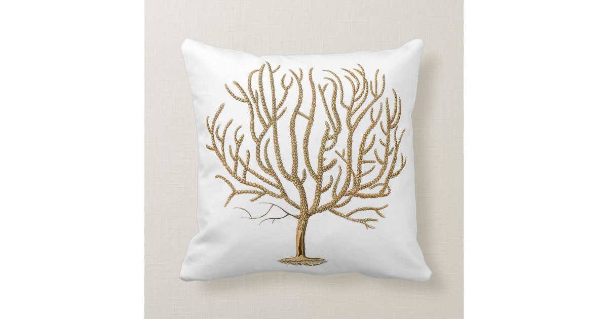 Sea Coral Throw Pillow no.4 Zazzle