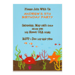 Sea Creature 5x7 Party Invitation