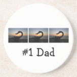 Sea Creature Statue; Happy Father's Day Coasters