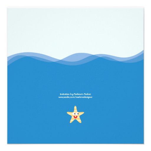Sea Creatures Baby Shower Invitation