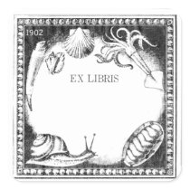 Sea Creatures bookplate sticker stickers