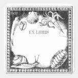 Sea Creatures bookplate sticker