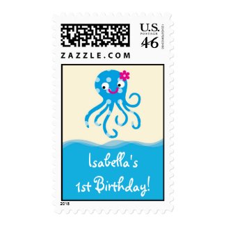Sea Creatures Girl Postage stamp
