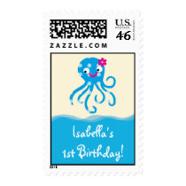 Sea Creatures Girl Postage