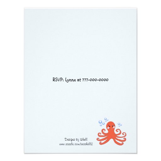 Sea Critters Birthday Party Invitation