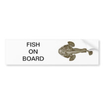 SEA DEVIL FISH BUMPER STICKER