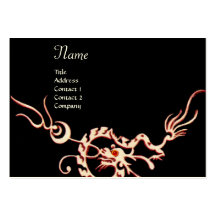 SEA DRAGON 2.black and white red Business Card Templates