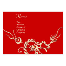 SEA DRAGON 2.black and white red Business Card Templates