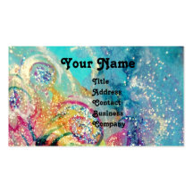 SEA DRAGON , blue yellow pink purple Business Card
