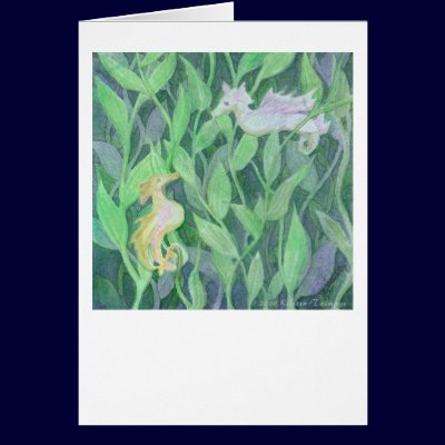 Sea Dragon Card by whimsicaldreams