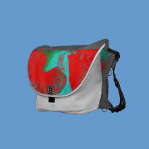 Sea Dragon in Abstract rickshaw messenger bags