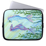 Sea Dragon & Mermaid Cat Fantasy Art Laptop Sleeve laptop sleeves