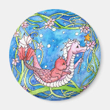 Sea Dragon Quest Refrigerator Magnet