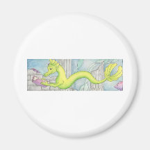 Sea Dragon Treasure Fridge Magnet