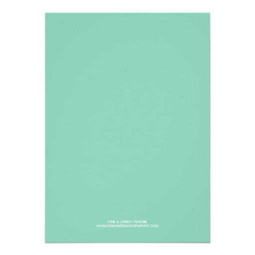SEA FOAM RETRO RATTLES  | BABY SHOWER INVITATION
