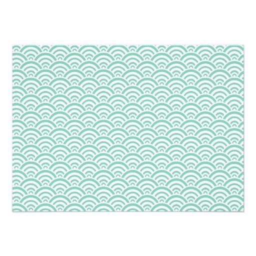 Sea Foam Simple Baby Shower Invitation