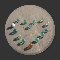Sea Glass Marble Galore magnets