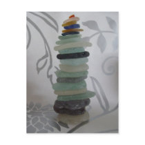 Sea glass Stack postcards
