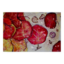 Sea Grape Leaves posters by patsarts Sea Grape Leaves posters