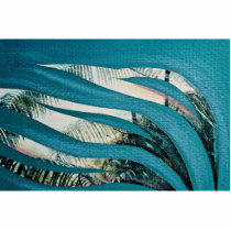 Sea grasses, mixed media, collage on paper photo cut out