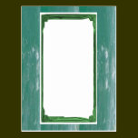 Sea Green Border Image / Text Holder postcards