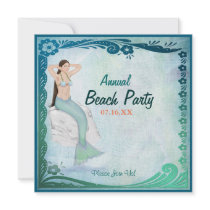 Sea Green Fantasy Personalized Announcements