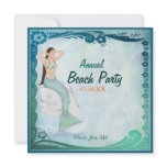 Sea Green Fantasy Personalized Announcements