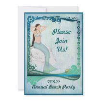 Sea Green Fantasy Custom Invite