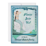 Sea Green Fantasy Custom Invite