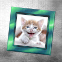 Sea Green Photo Frame Magnet