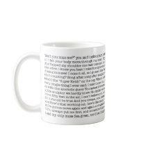 Sea Green, See Blue Lyrics Coffee Mug