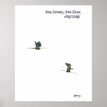 Sea Green, See Blue Premium Heavyweight Print