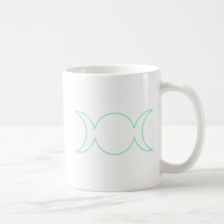 Sea Green Triple Goddess Outline Mug Sea Green Triple Goddess Outline Mug