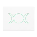 Sea Green Triple Goddess Outline Postcards