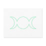 Sea Green Triple Goddess Outline Postcards