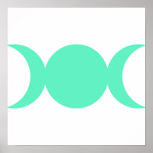 Sea green Triple Goddess Print